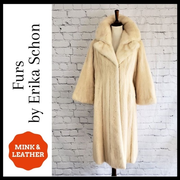 Furs by Erika Schon Jackets & Blazers - SOLD!  ERIKA SCHON Long 3/4 Sleeve Mink Coat M
